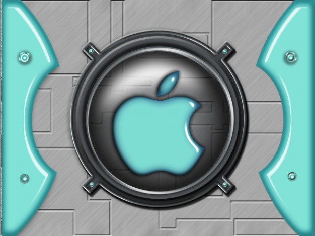 apple interface icons layered material in metallic