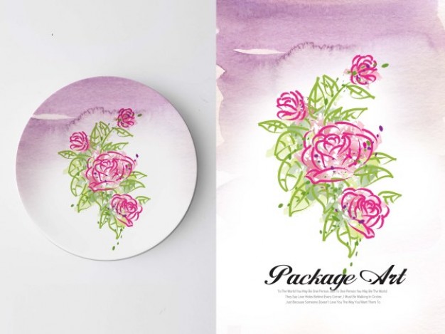 application of plate with art series graffiti printing in pink