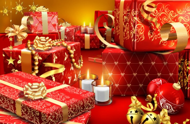 beautiful festival of the year spree album layered material with red and golden box