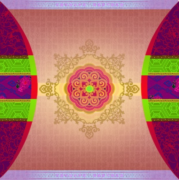delicate designs layered material with Classical flower