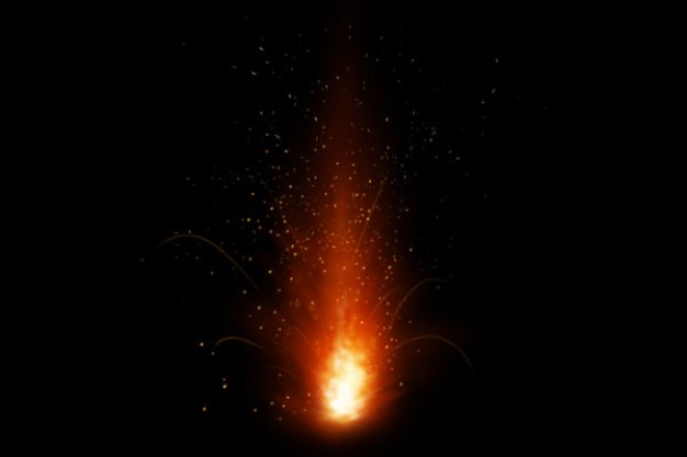 explosion fireball series material over dark background