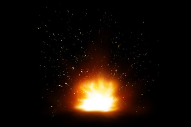 explosion fireball series with dark background