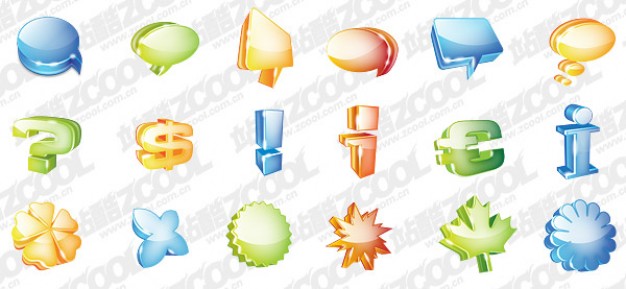 graphical symbols theme cool icon material like shell money flower bubble leaf