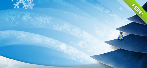 holiday background set with snowflakes blue wind and penthouse
