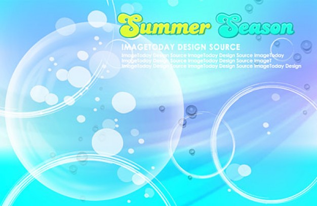 korean style summer background layered material including bubble