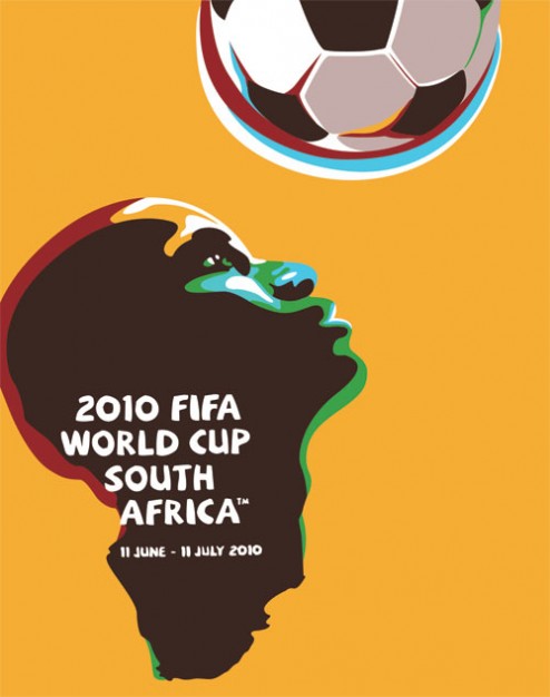 the world cup in south africa for cover poster design