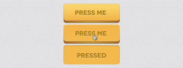 3d button with press me sign