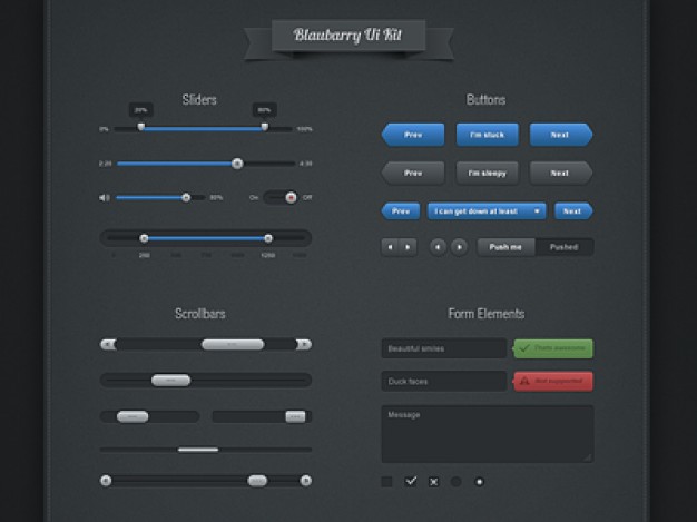 blaubarry kit with dark gray background