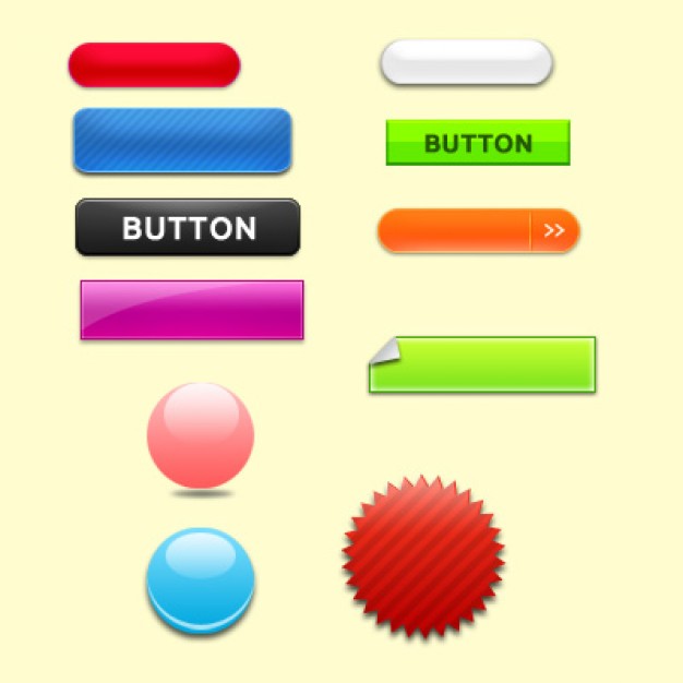 button icon layered material in squareness circle ellipse