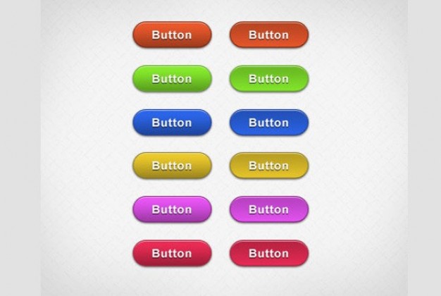 colorful ui buttons set in rounded style
