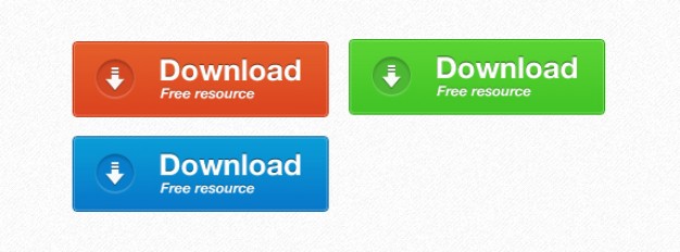 download buttons with three color style