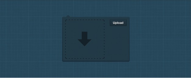 dropdown upload with dark blue background