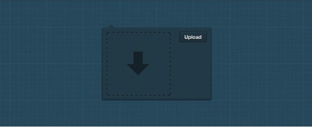 dropdown upload with dark blue background