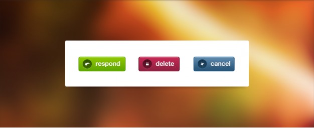form message buttons with respond delete cancel