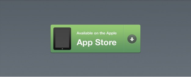 green app store button over dark gray background