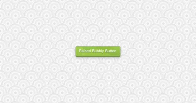 green raised bubbly ui button with grey flowers background