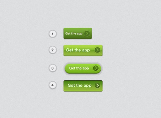 green texture button layered material for get the app