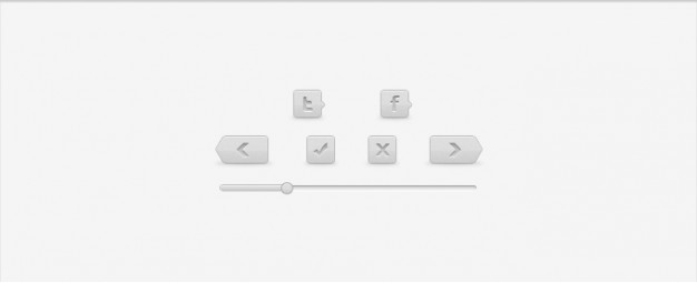 grey button for facebook previous twitter