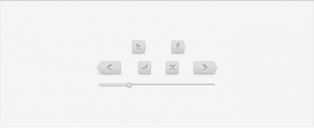 grey button for facebook previous twitter