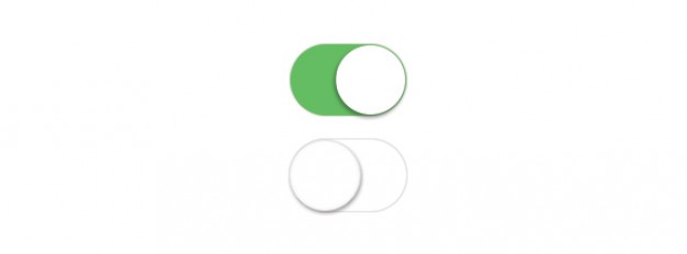 ios 7 switches in flat designed styled