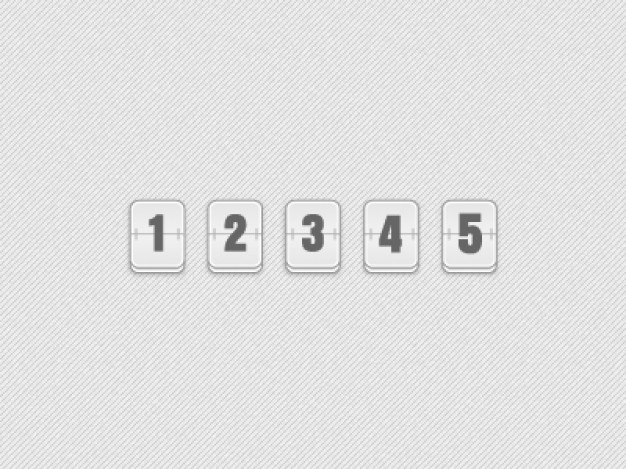 number flipper with clean style