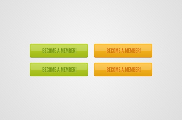 plastic buttons in yellow and green background