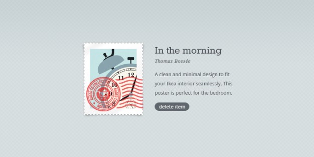 sexy stamp with alarm clock over gray background