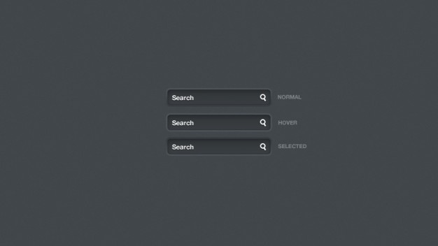 simple search field with dark background