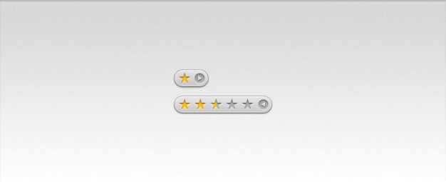 star rating icon with clear style