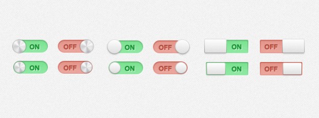 switches with onoff and toggles states