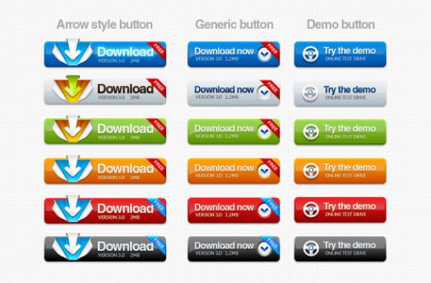 texture button layered material for download button