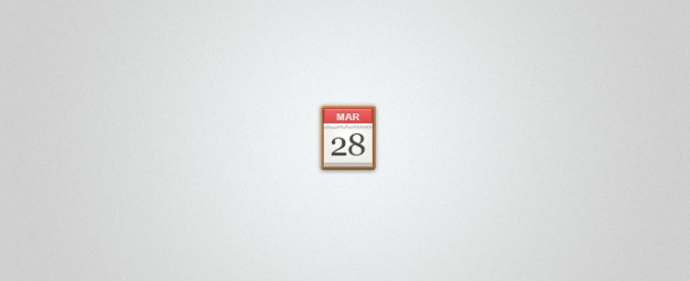 calendar icon with date over gray background