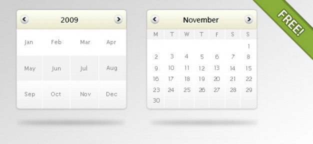 Clean calendar mockup Template