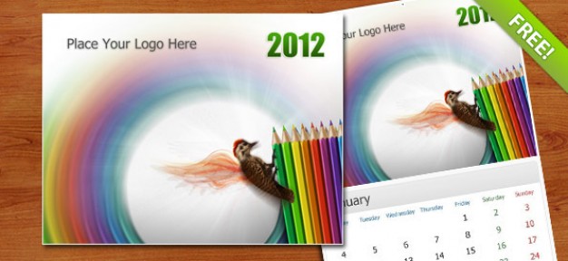 wall calendar Template of 2012