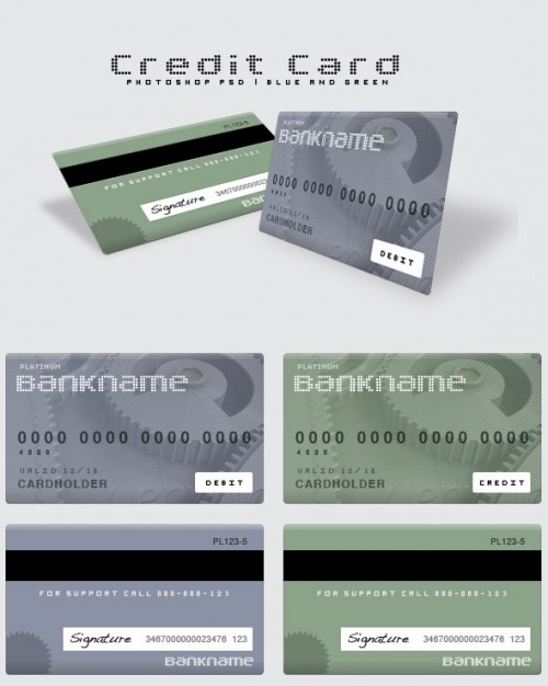 bank savings card template in elegant style