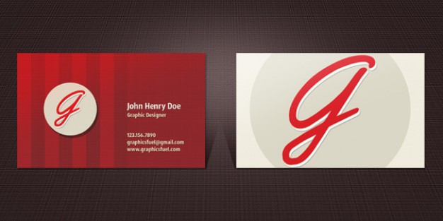 business card template in simple and clean style