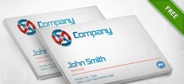 business card template with white background