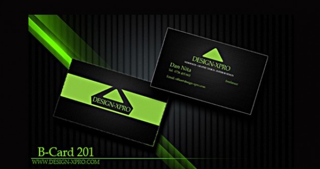 dark modern business card template set