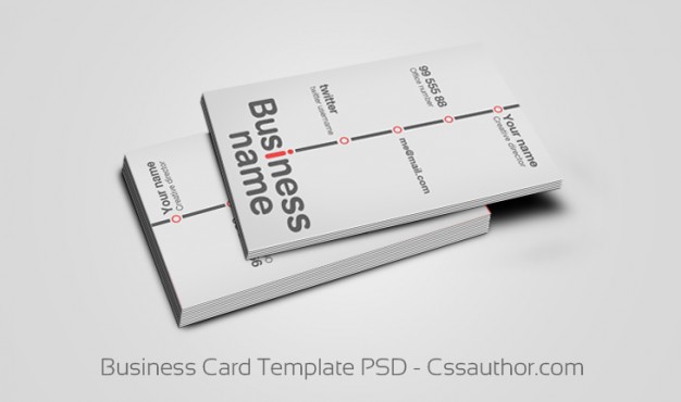 light style business card templates over gray background