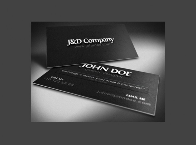 pro business card mockup in dark style