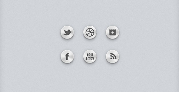 social buttons or social icons or social ui