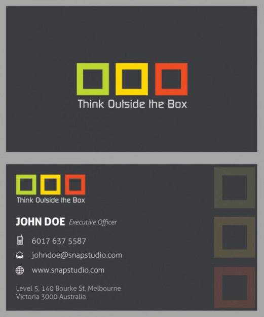 sophisticated business card template material with three color grid