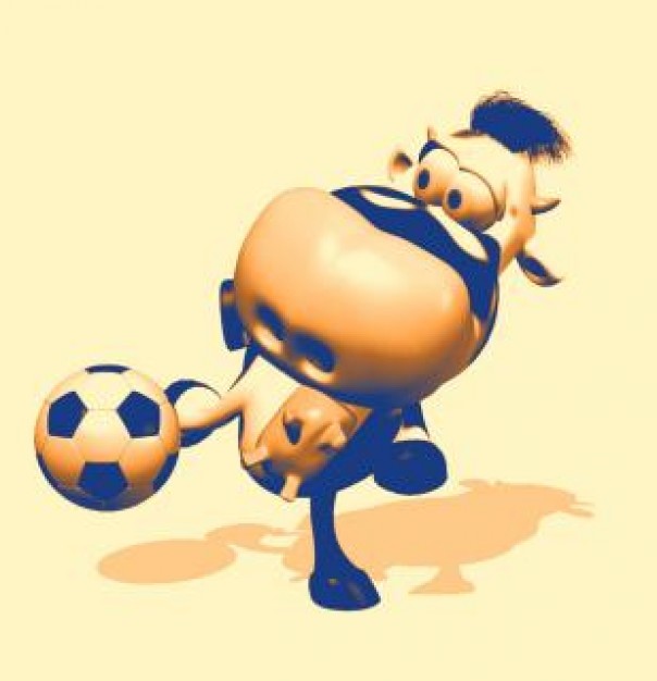 Food cow Vancouver Island illustration about cartoon football