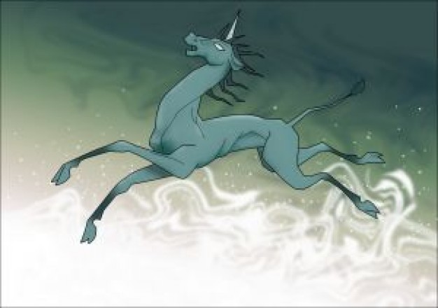 green art flying horse unicorn about Legendary creature Science Fiction and Fantasy