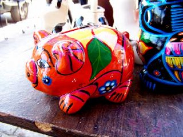 Oaxaca mexican Mexico craft pig bank about Alebrije States