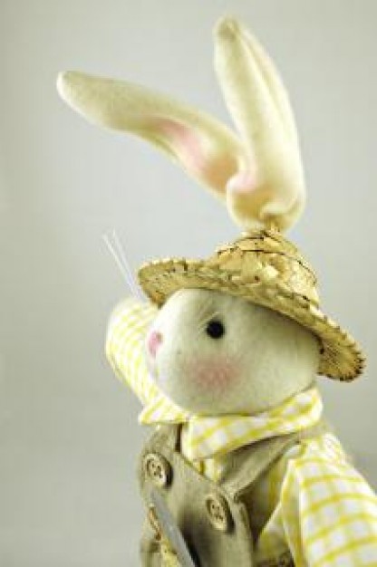 Easter Bunny Easter rabbit toy sideways about Holidays Rabbit