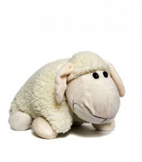 soft Lamb sheep toy walking on the surface