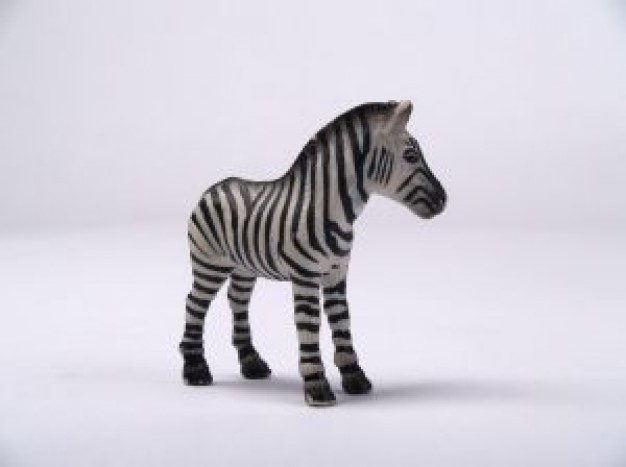 zebra Toy feature standing at white surface