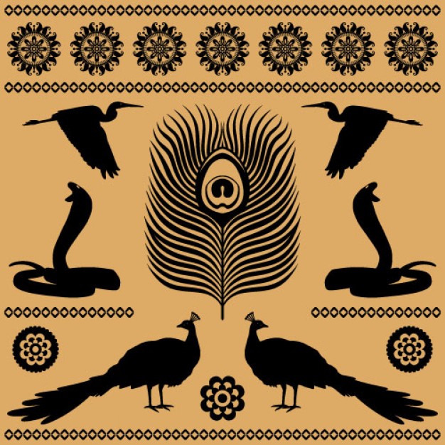 animal drawings of classic egyptian