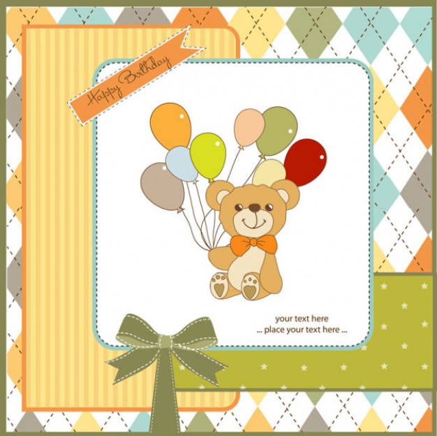 bear holding many balloons in frame